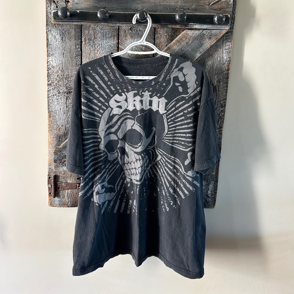 Men's Y2K Skin Graphic T-Shirt Faded Black